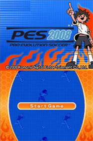 PES 2008: Pro Evolution Soccer - Screenshot - Game Title Image