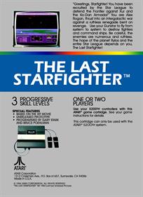 The Last Starfighter - Box - Back Image