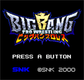Big Bang Pro Wrestling - Screenshot - Game Title Image
