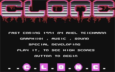 Clone - Screenshot - Game Title Image