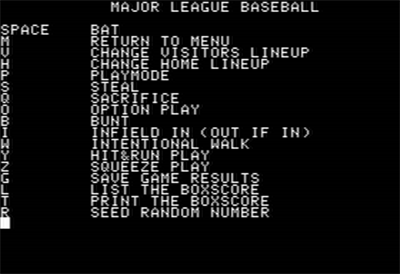 Computer Statis Pro Baseball - Screenshot - Game Select Image