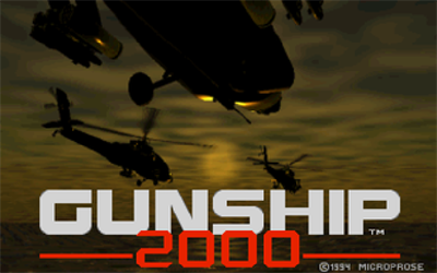 Gunship 2000 - Screenshot - Game Title Image
