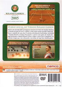 Roland Garros 2005: Powered by Smash Court Tennis - Box - Back Image