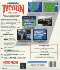 Railroad Tycoon Deluxe - Box - Back Image