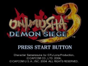 Onimusha 3: Demon Siege - Screenshot - Game Title Image