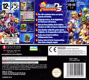 SNK vs. Capcom Card Fighters DS - Box - Back Image