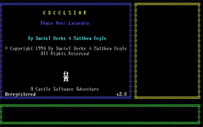 Excelsior Phase One: Lysandia - Screenshot - Game Title Image