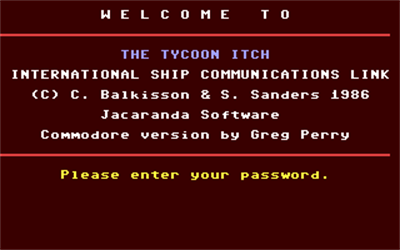 The Tycoon Itch - Screenshot - Game Title Image