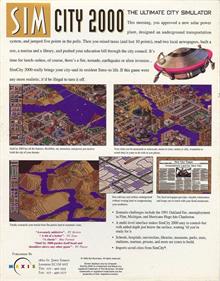 Sim City 2000 - Box - Back Image