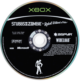 Stubbs the Zombie in Rebel Without a Pulse - Disc Image