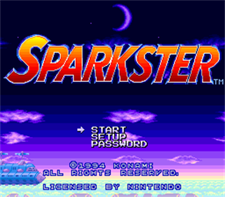 Sparkster - Screenshot - Game Title Image