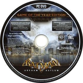 Batman: Arkham Asylum Game of the Year Edition - Disc Image