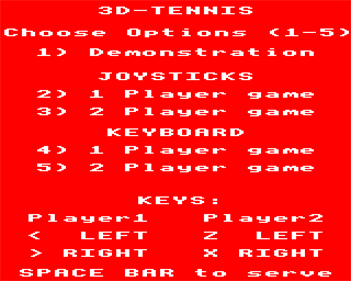 3D Tennis - Screenshot - Gameplay Image