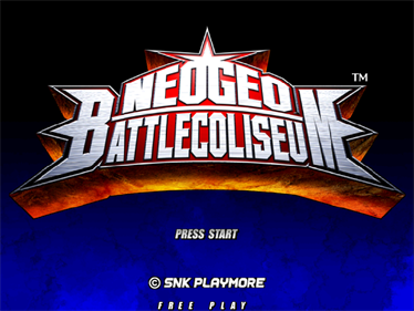 NeoGeo Battle Coliseum - Screenshot - Game Title Image