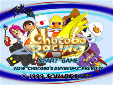 Chocobo Racing - Screenshot - Game Title Image