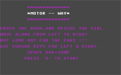 Motor-Way - Screenshot - Game Title Image