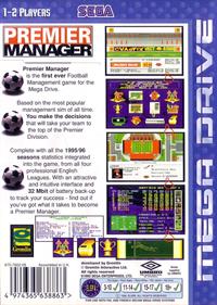 Premier Manager - Box - Back Image