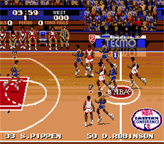 Tecmo Super NBA Basketball - Screenshot - Gameplay Image
