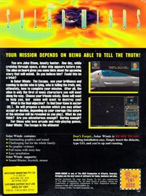 Solar Winds: The Escape - Box - Back Image