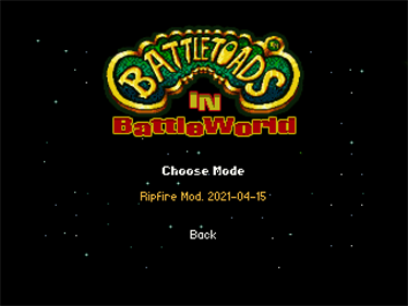 Battletoads in BattleWorld - Screenshot - Game Title Image