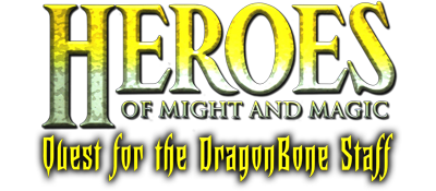 Heroes of Might and Magic: Quest for the Dragon Bone Staff - Clear Logo Image