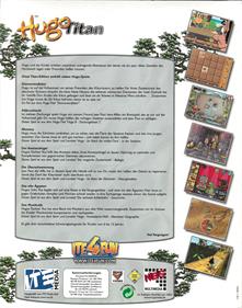 Hugo: Jungle Island 3 - Box - Back Image