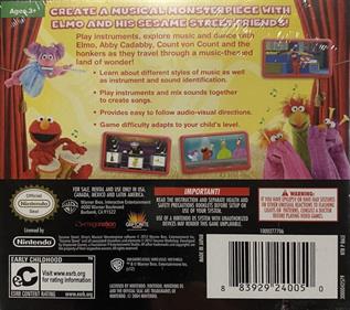 Elmo's Musical Monsterpiece: The Videogame - Box - Back Image