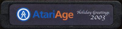 2003 AtariAge Holiday Cart - Cart - Back Image