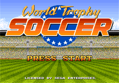 World Trophy Soccer - Screenshot - Game Title Image