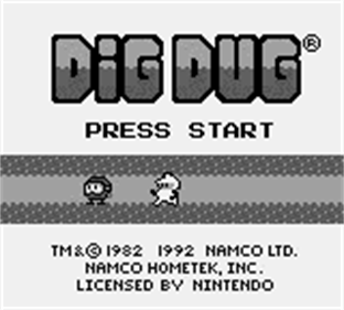 Dig Dug - Screenshot - Game Title Image