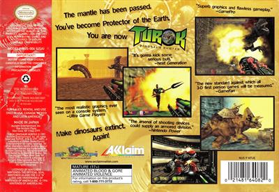 Turok: Dinosaur Hunter - Box - Back Image