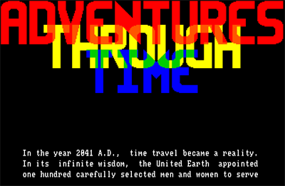 Adventures Through Time: The Scavenger Hunt - Screenshot - Game Title Image