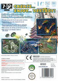 SimCity Creator - Box - Back Image