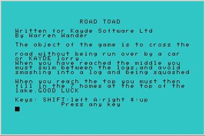 Phrogger - Screenshot - Game Title Image