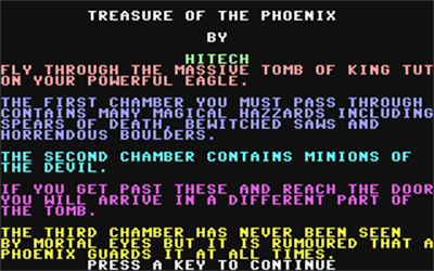 Treasure of the Phoenix - Screenshot - Game Title Image