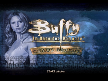 Buffy the Vampire Slayer: Chaos Bleeds - Screenshot - Game Title Image