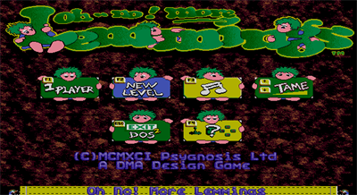 Oh No! More Lemmings - Screenshot - Game Title Image