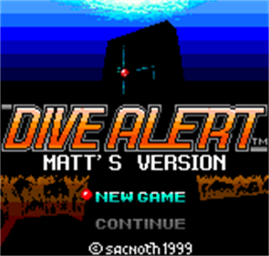 Dive Alert: Matt's Version - Screenshot - Game Title Image