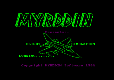 Flight Simulation - Screenshot - Game Title Image