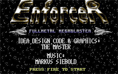 Enforcer: Fullmetal Megablaster - Screenshot - Game Title Image