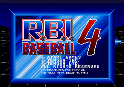 R.B.I. Baseball 4 - Screenshot - Game Title Image