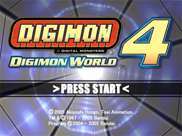 Digimon World 4 - Screenshot - Game Title Image