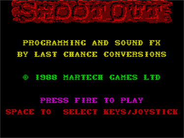 Shoot-Out - Screenshot - Game Title Image