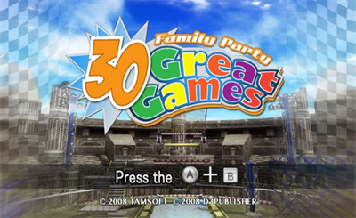 Family Party: 30 Great Games - Screenshot - Game Title Image
