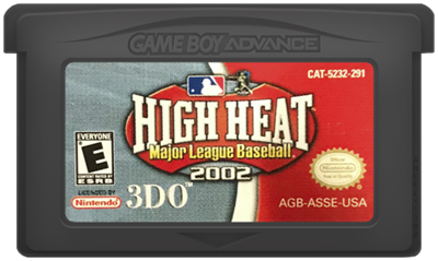 High Heat Major League Baseball 2002 - Fanart - Cart - Front Image