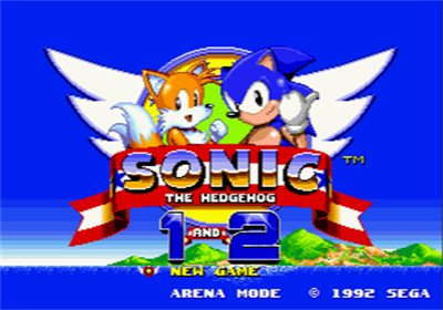 Sonic the Hedgehog 1 & 2 - Screenshot - Game Title Image