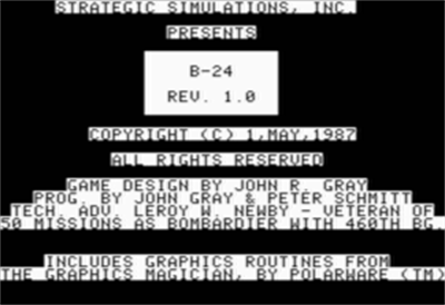 B-24 - Screenshot - Game Title Image