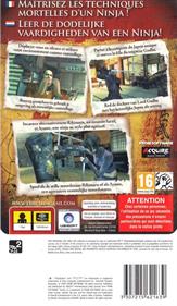 Tenchu: Shadow Assassins - Box - Back Image