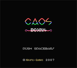 Caos Begins - Screenshot - Game Title Image