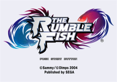The Rumble Fish - Screenshot - Game Title Image